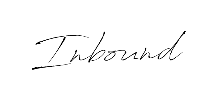 Design your own signature with our free online signature maker. With this signature software, you can create a handwritten (Antro_Vectra) signature for name Inbound. Inbound signature style 6 images and pictures png