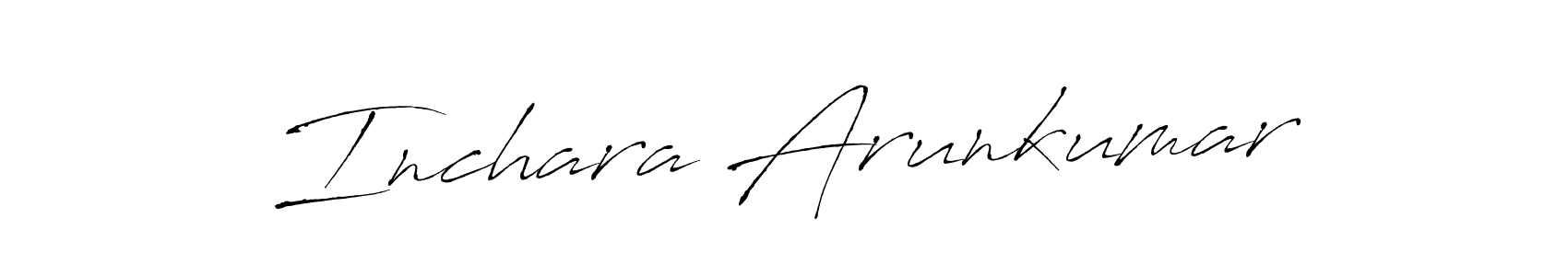 How to Draw Inchara Arunkumar signature style? Antro_Vectra is a latest design signature styles for name Inchara Arunkumar. Inchara Arunkumar signature style 6 images and pictures png