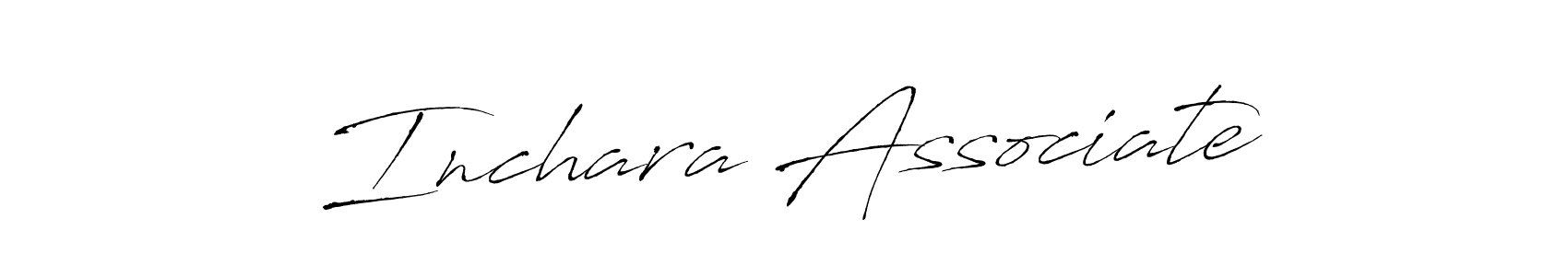 You should practise on your own different ways (Antro_Vectra) to write your name (Inchara Associate) in signature. don't let someone else do it for you. Inchara Associate signature style 6 images and pictures png