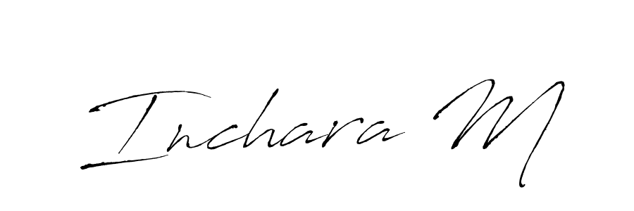 Once you've used our free online signature maker to create your best signature Antro_Vectra style, it's time to enjoy all of the benefits that Inchara M name signing documents. Inchara M signature style 6 images and pictures png