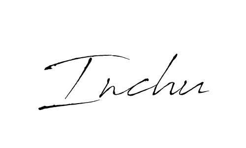 How to make Inchu signature? Antro_Vectra is a professional autograph style. Create handwritten signature for Inchu name. Inchu signature style 6 images and pictures png