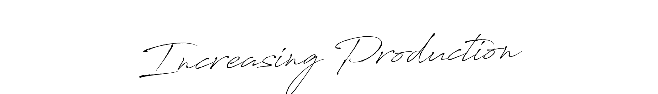 It looks lik you need a new signature style for name Increasing Production. Design unique handwritten (Antro_Vectra) signature with our free signature maker in just a few clicks. Increasing Production signature style 6 images and pictures png