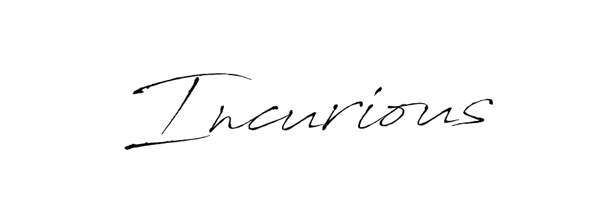 Use a signature maker to create a handwritten signature online. With this signature software, you can design (Antro_Vectra) your own signature for name Incurious. Incurious signature style 6 images and pictures png