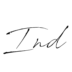 How to make Ind signature? Antro_Vectra is a professional autograph style. Create handwritten signature for Ind name. Ind signature style 6 images and pictures png
