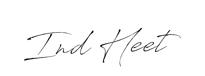 if you are searching for the best signature style for your name Ind Heet. so please give up your signature search. here we have designed multiple signature styles  using Antro_Vectra. Ind Heet signature style 6 images and pictures png