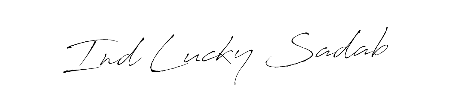 Make a beautiful signature design for name Ind Lucky Sadab. Use this online signature maker to create a handwritten signature for free. Ind Lucky Sadab signature style 6 images and pictures png