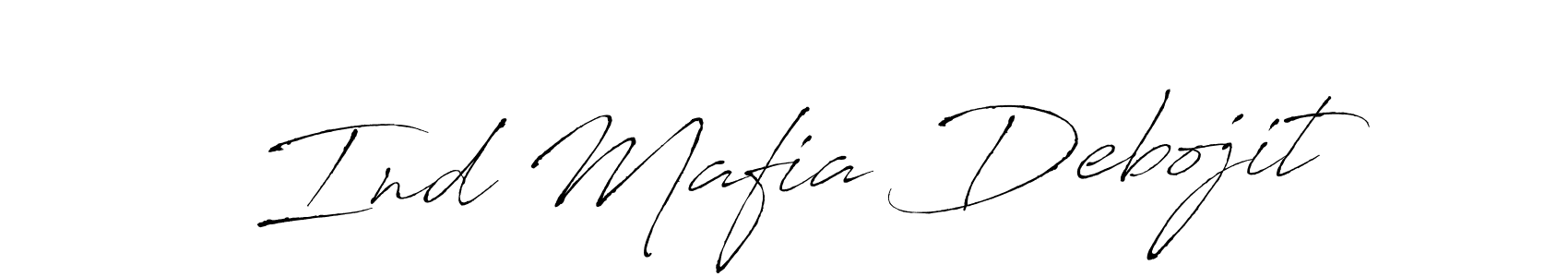 Use a signature maker to create a handwritten signature online. With this signature software, you can design (Antro_Vectra) your own signature for name Ind Mafia Debojit. Ind Mafia Debojit signature style 6 images and pictures png