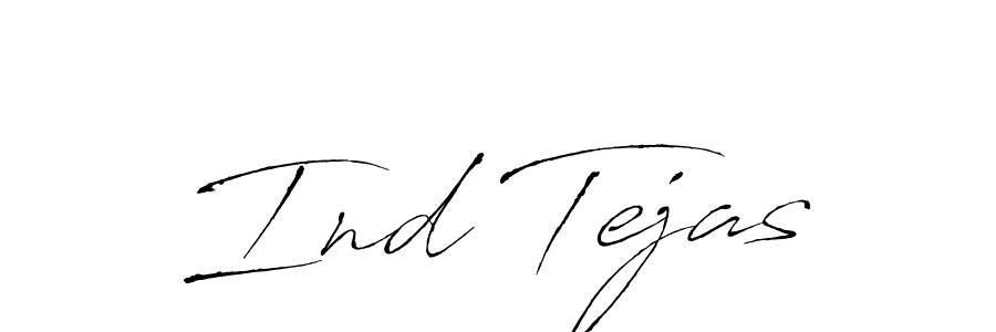 How to make Ind Tejas name signature. Use Antro_Vectra style for creating short signs online. This is the latest handwritten sign. Ind Tejas signature style 6 images and pictures png
