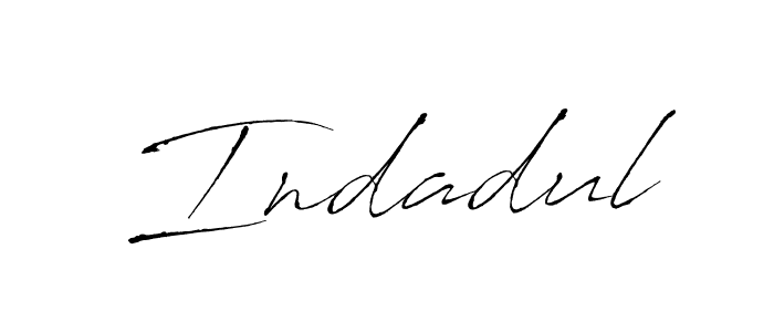 Antro_Vectra is a professional signature style that is perfect for those who want to add a touch of class to their signature. It is also a great choice for those who want to make their signature more unique. Get Indadul name to fancy signature for free. Indadul signature style 6 images and pictures png
