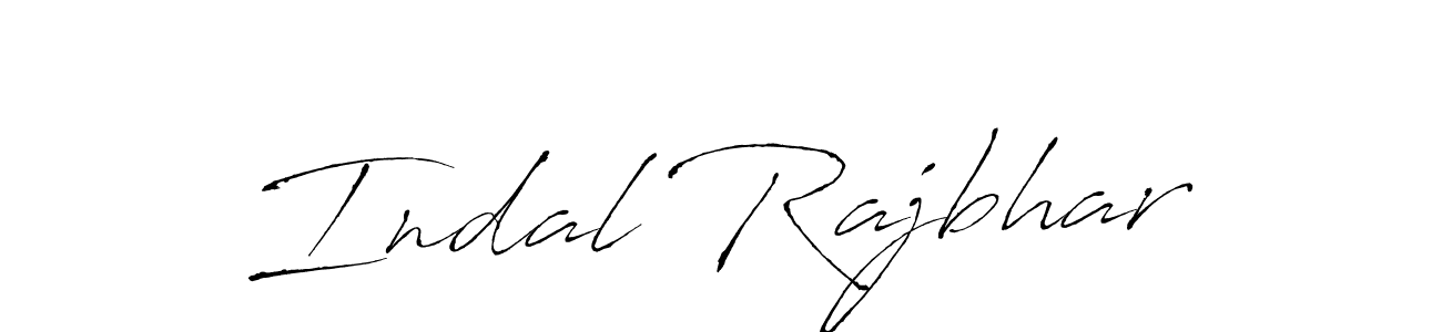 How to make Indal Rajbhar name signature. Use Antro_Vectra style for creating short signs online. This is the latest handwritten sign. Indal Rajbhar signature style 6 images and pictures png