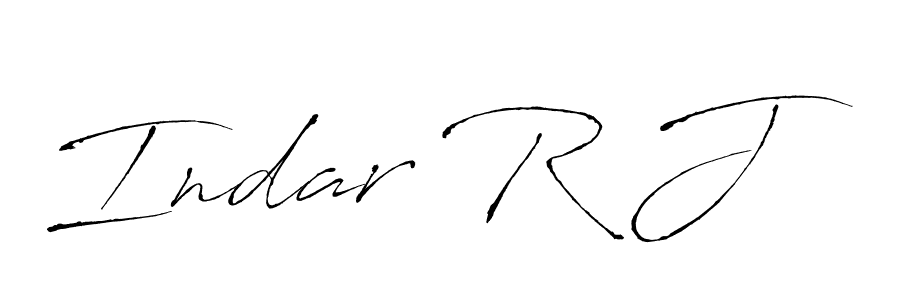 How to make Indar R J signature? Antro_Vectra is a professional autograph style. Create handwritten signature for Indar R J name. Indar R J signature style 6 images and pictures png