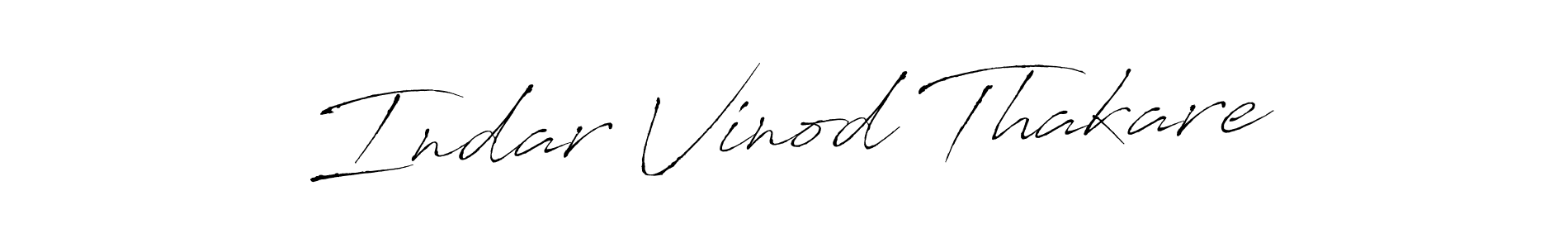 Antro_Vectra is a professional signature style that is perfect for those who want to add a touch of class to their signature. It is also a great choice for those who want to make their signature more unique. Get Indar Vinod Thakare name to fancy signature for free. Indar Vinod Thakare signature style 6 images and pictures png