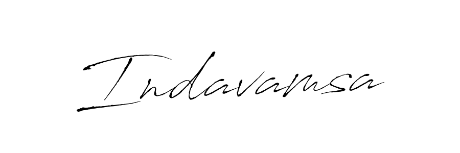 Design your own signature with our free online signature maker. With this signature software, you can create a handwritten (Antro_Vectra) signature for name Indavamsa. Indavamsa signature style 6 images and pictures png