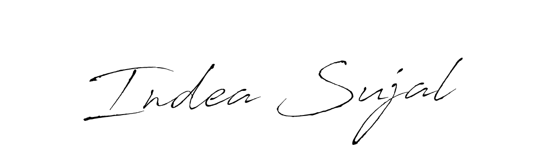Use a signature maker to create a handwritten signature online. With this signature software, you can design (Antro_Vectra) your own signature for name Indea Sujal. Indea Sujal signature style 6 images and pictures png