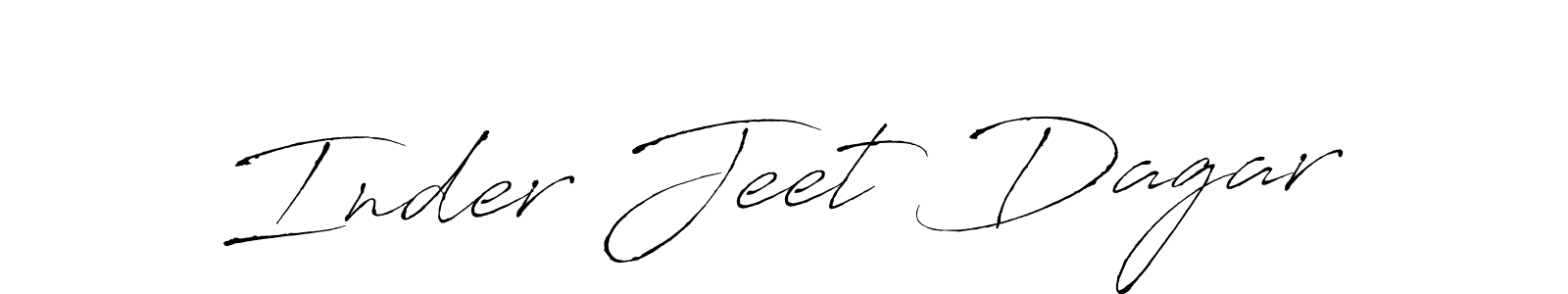 Also we have Inder Jeet Dagar name is the best signature style. Create professional handwritten signature collection using Antro_Vectra autograph style. Inder Jeet Dagar signature style 6 images and pictures png