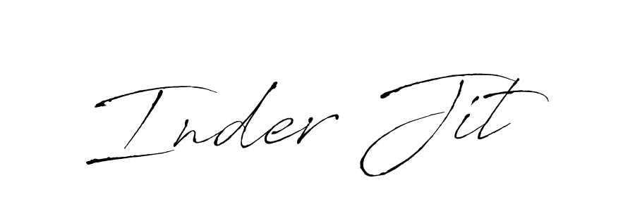 Create a beautiful signature design for name Inder Jit. With this signature (Antro_Vectra) fonts, you can make a handwritten signature for free. Inder Jit signature style 6 images and pictures png