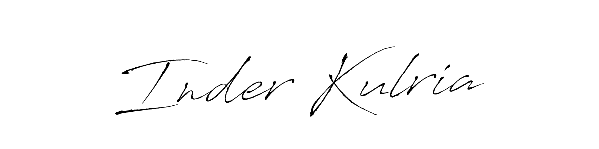 It looks lik you need a new signature style for name Inder Kulria. Design unique handwritten (Antro_Vectra) signature with our free signature maker in just a few clicks. Inder Kulria signature style 6 images and pictures png