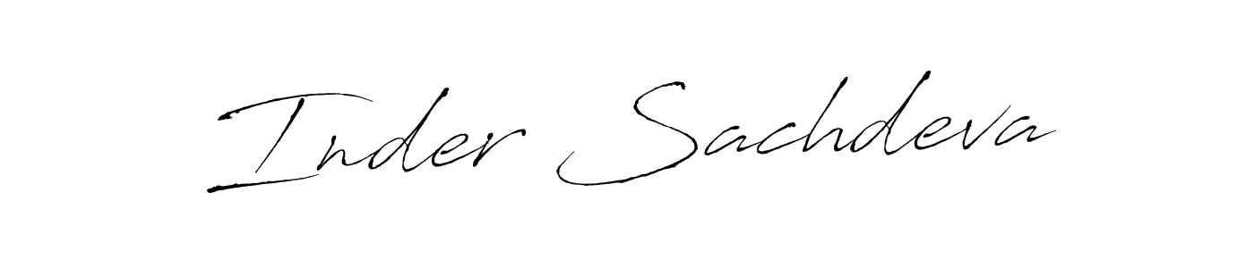 Antro_Vectra is a professional signature style that is perfect for those who want to add a touch of class to their signature. It is also a great choice for those who want to make their signature more unique. Get Inder Sachdeva name to fancy signature for free. Inder Sachdeva signature style 6 images and pictures png