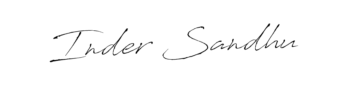 Antro_Vectra is a professional signature style that is perfect for those who want to add a touch of class to their signature. It is also a great choice for those who want to make their signature more unique. Get Inder Sandhu name to fancy signature for free. Inder Sandhu signature style 6 images and pictures png