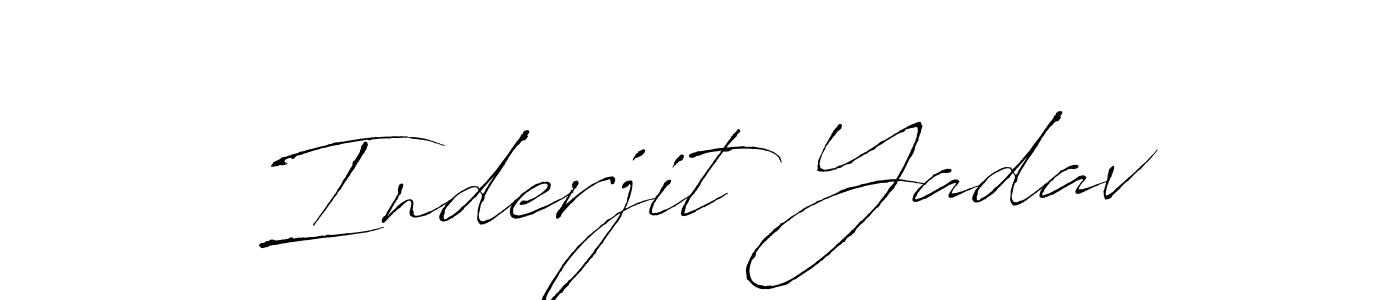Antro_Vectra is a professional signature style that is perfect for those who want to add a touch of class to their signature. It is also a great choice for those who want to make their signature more unique. Get Inderjit Yadav name to fancy signature for free. Inderjit Yadav signature style 6 images and pictures png