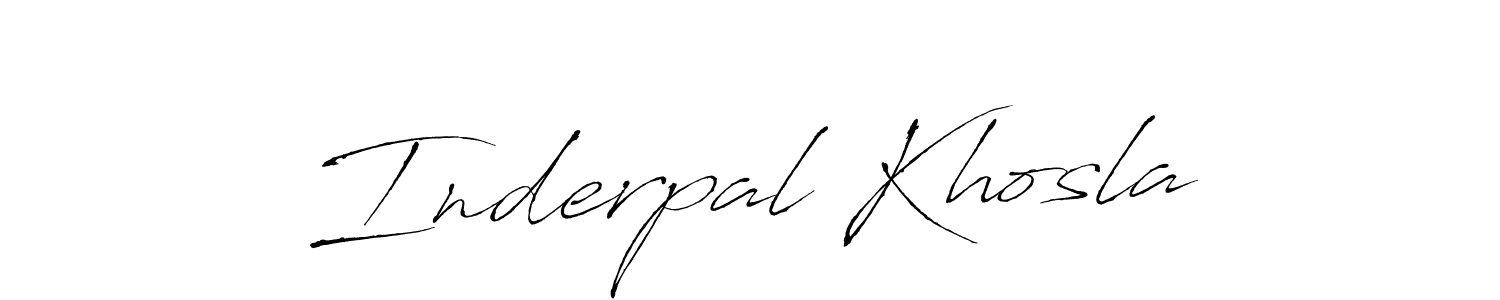 Use a signature maker to create a handwritten signature online. With this signature software, you can design (Antro_Vectra) your own signature for name Inderpal Khosla. Inderpal Khosla signature style 6 images and pictures png