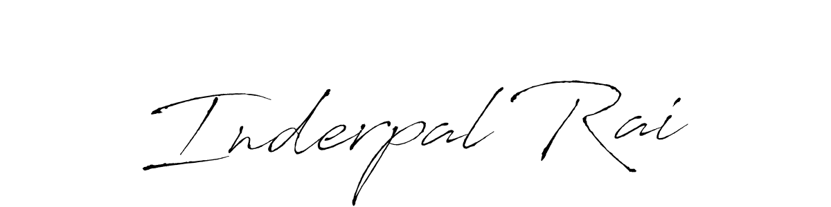 Design your own signature with our free online signature maker. With this signature software, you can create a handwritten (Antro_Vectra) signature for name Inderpal Rai. Inderpal Rai signature style 6 images and pictures png