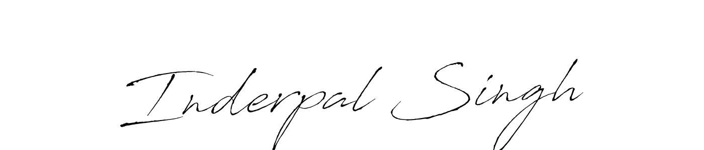 Create a beautiful signature design for name Inderpal Singh. With this signature (Antro_Vectra) fonts, you can make a handwritten signature for free. Inderpal Singh signature style 6 images and pictures png