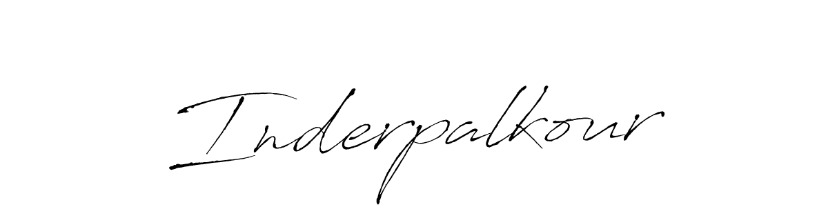 Design your own signature with our free online signature maker. With this signature software, you can create a handwritten (Antro_Vectra) signature for name Inderpalkour. Inderpalkour signature style 6 images and pictures png