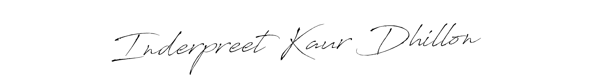 Design your own signature with our free online signature maker. With this signature software, you can create a handwritten (Antro_Vectra) signature for name Inderpreet Kaur Dhillon. Inderpreet Kaur Dhillon signature style 6 images and pictures png