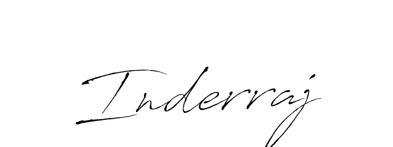 Make a beautiful signature design for name Inderraj. With this signature (Antro_Vectra) style, you can create a handwritten signature for free. Inderraj signature style 6 images and pictures png