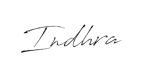 Create a beautiful signature design for name Indhra. With this signature (Antro_Vectra) fonts, you can make a handwritten signature for free. Indhra signature style 6 images and pictures png