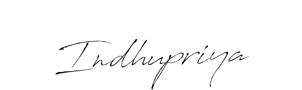 Use a signature maker to create a handwritten signature online. With this signature software, you can design (Antro_Vectra) your own signature for name Indhupriya. Indhupriya signature style 6 images and pictures png