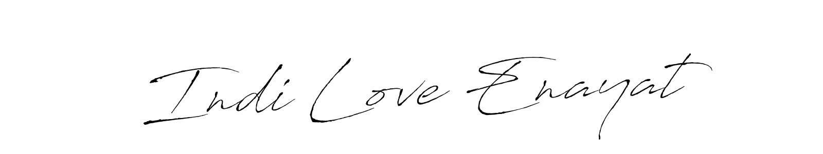 Also we have Indi Love Enayat name is the best signature style. Create professional handwritten signature collection using Antro_Vectra autograph style. Indi Love Enayat signature style 6 images and pictures png