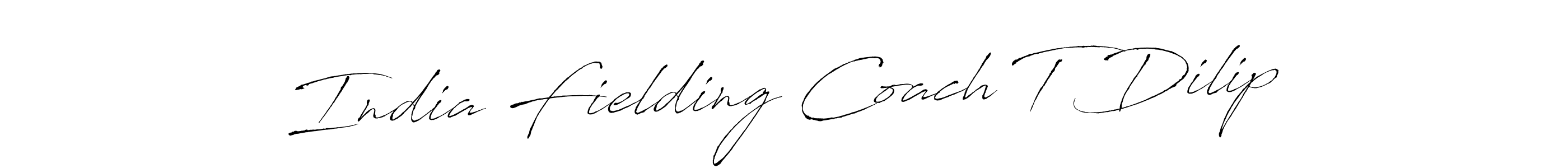 if you are searching for the best signature style for your name India Fielding Coach T Dilip. so please give up your signature search. here we have designed multiple signature styles  using Antro_Vectra. India Fielding Coach T Dilip signature style 6 images and pictures png