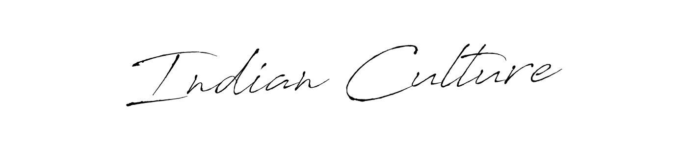 Make a beautiful signature design for name Indian Culture. With this signature (Antro_Vectra) style, you can create a handwritten signature for free. Indian Culture signature style 6 images and pictures png
