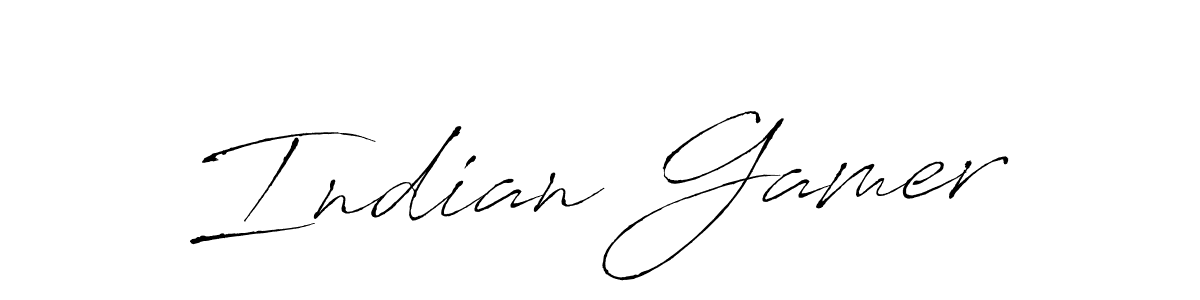Create a beautiful signature design for name Indian Gamer. With this signature (Antro_Vectra) fonts, you can make a handwritten signature for free. Indian Gamer signature style 6 images and pictures png