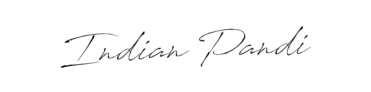 Design your own signature with our free online signature maker. With this signature software, you can create a handwritten (Antro_Vectra) signature for name Indian Pandi. Indian Pandi signature style 6 images and pictures png