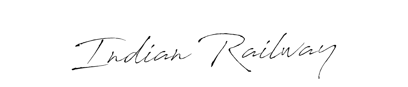 Design your own signature with our free online signature maker. With this signature software, you can create a handwritten (Antro_Vectra) signature for name Indian Railway. Indian Railway signature style 6 images and pictures png