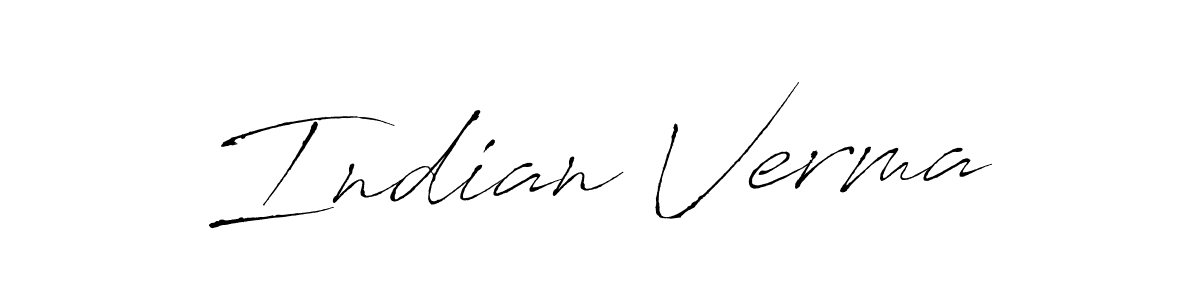 Indian Verma stylish signature style. Best Handwritten Sign (Antro_Vectra) for my name. Handwritten Signature Collection Ideas for my name Indian Verma. Indian Verma signature style 6 images and pictures png