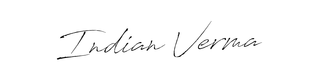 Indian Verma stylish signature style. Best Handwritten Sign (Antro_Vectra) for my name. Handwritten Signature Collection Ideas for my name Indian Verma. Indian Verma signature style 6 images and pictures png