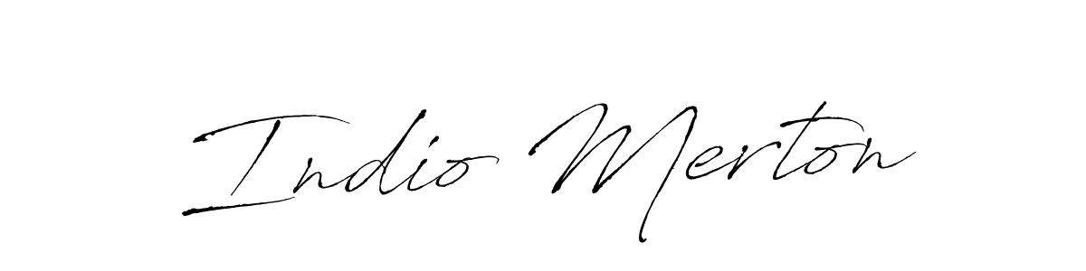 Use a signature maker to create a handwritten signature online. With this signature software, you can design (Antro_Vectra) your own signature for name Indio Merton. Indio Merton signature style 6 images and pictures png