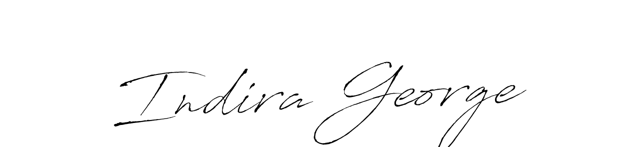 Design your own signature with our free online signature maker. With this signature software, you can create a handwritten (Antro_Vectra) signature for name Indira George. Indira George signature style 6 images and pictures png