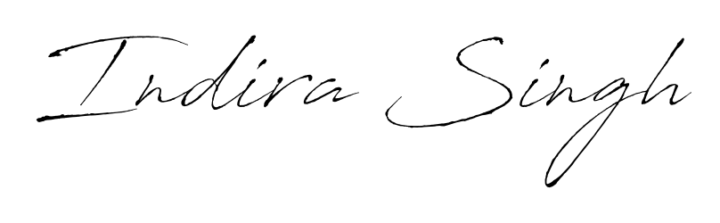 Style your name Indira Singh with confidence using Antro_Vectra signature design. Simple, elegant, and ready for immediate document use. Indira Singh signature style 6 images and pictures png