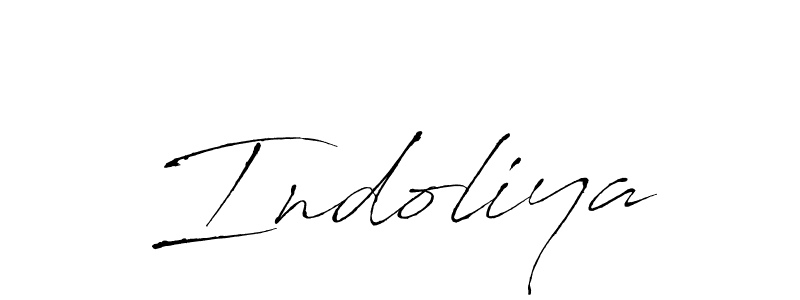 Indoliya stylish signature style. Best Handwritten Sign (Antro_Vectra) for my name. Handwritten Signature Collection Ideas for my name Indoliya. Indoliya signature style 6 images and pictures png