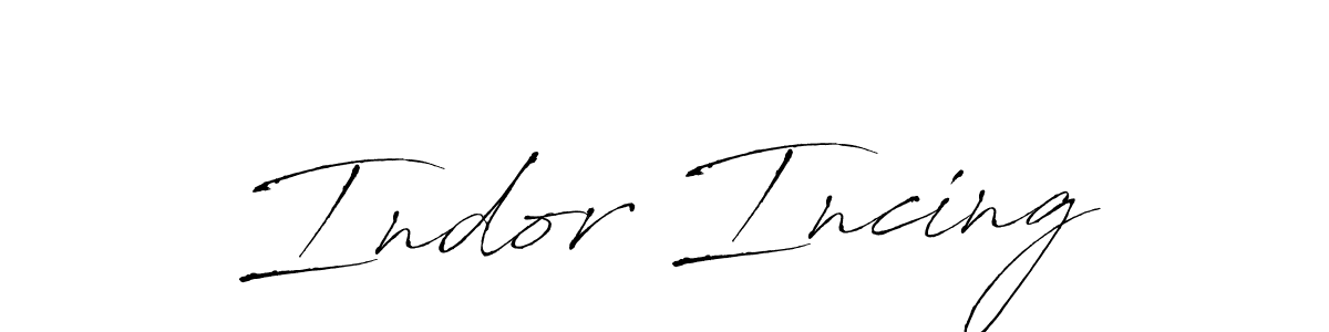 Design your own signature with our free online signature maker. With this signature software, you can create a handwritten (Antro_Vectra) signature for name Indor Incing. Indor Incing signature style 6 images and pictures png
