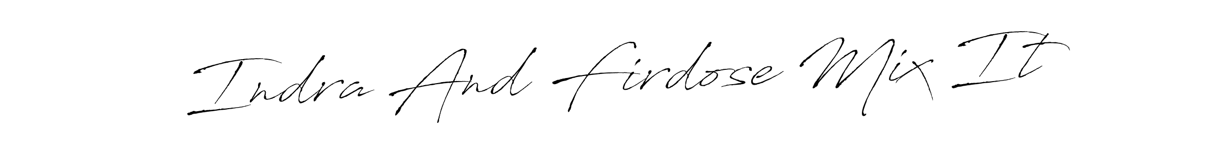 See photos of Indra And Firdose Mix It official signature by Spectra . Check more albums & portfolios. Read reviews & check more about Antro_Vectra font. Indra And Firdose Mix It signature style 6 images and pictures png