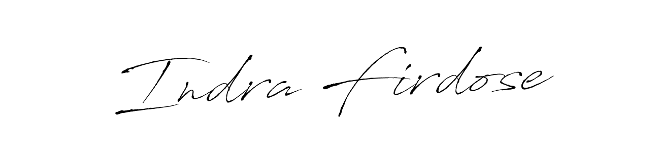 if you are searching for the best signature style for your name Indra Firdose. so please give up your signature search. here we have designed multiple signature styles  using Antro_Vectra. Indra Firdose signature style 6 images and pictures png