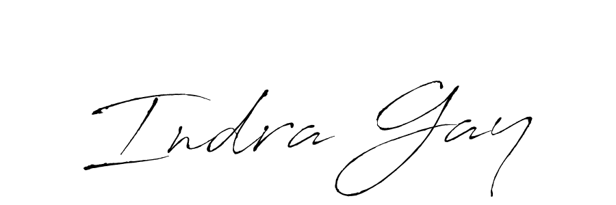 Also we have Indra Gay name is the best signature style. Create professional handwritten signature collection using Antro_Vectra autograph style. Indra Gay signature style 6 images and pictures png