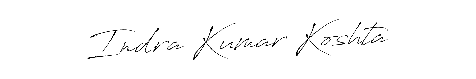 Use a signature maker to create a handwritten signature online. With this signature software, you can design (Antro_Vectra) your own signature for name Indra Kumar Koshta. Indra Kumar Koshta signature style 6 images and pictures png