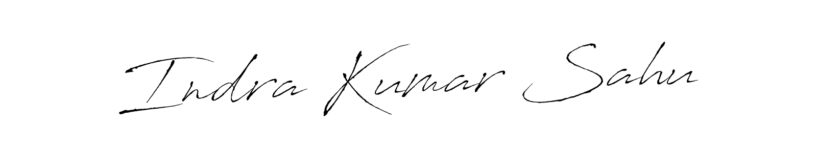 Design your own signature with our free online signature maker. With this signature software, you can create a handwritten (Antro_Vectra) signature for name Indra Kumar Sahu. Indra Kumar Sahu signature style 6 images and pictures png